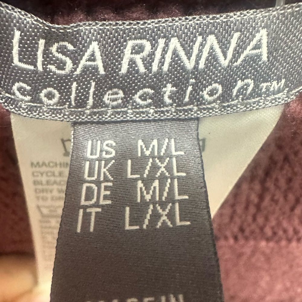 Lisa Rinna Collection Cable Knit Poncho Size M/L‎ - Picture 10 of 11
